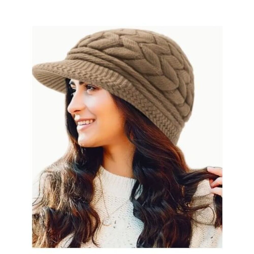 Beret Winter Warm Baggy Beanie Knit Crochet Hat